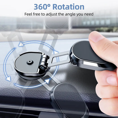 Car Phone Holder &amp; 180° Rotating Magnetic Cable